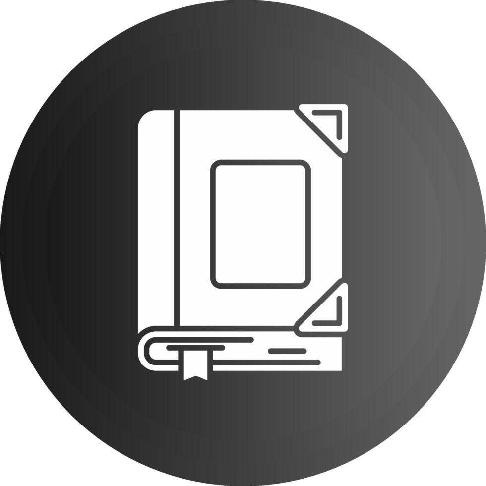 Book Solid black Icon vector