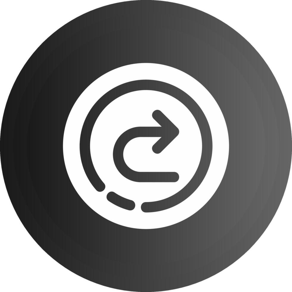 Forward Solid black Icon vector
