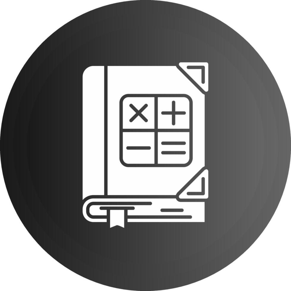 Math Solid black Icon vector