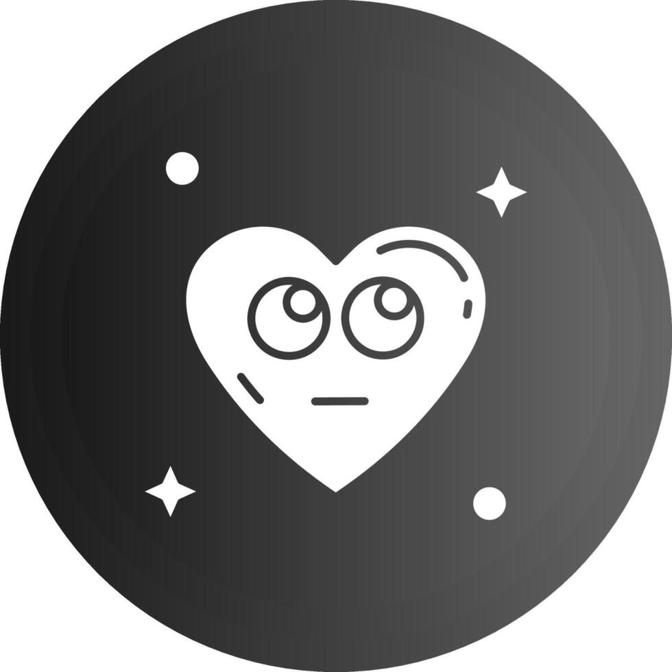 Rolling eyes Solid black Icon vector