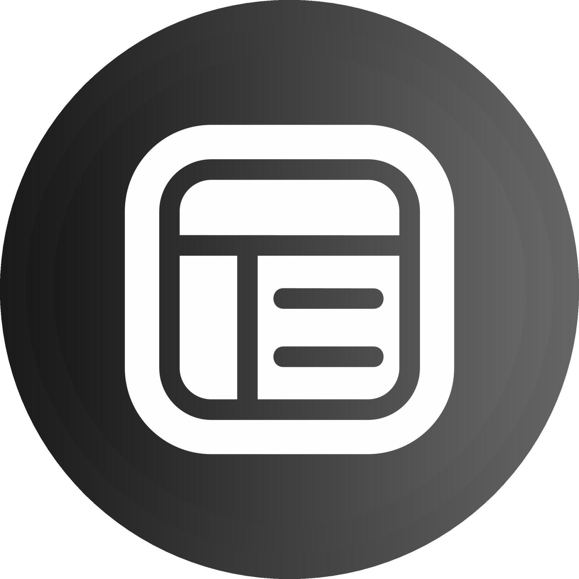 Layout Solid black Icon 38543665 Vector Art at Vecteezy