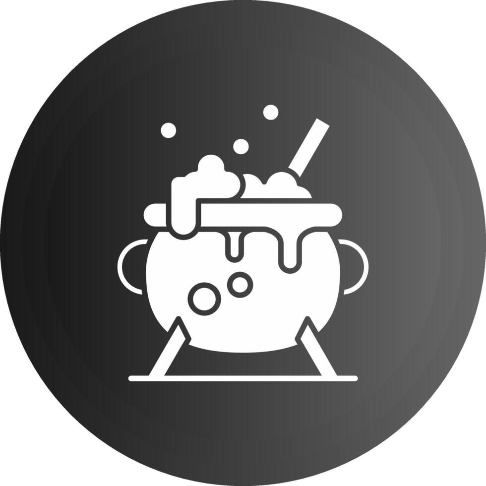 Cauldron Solid black Icon vector