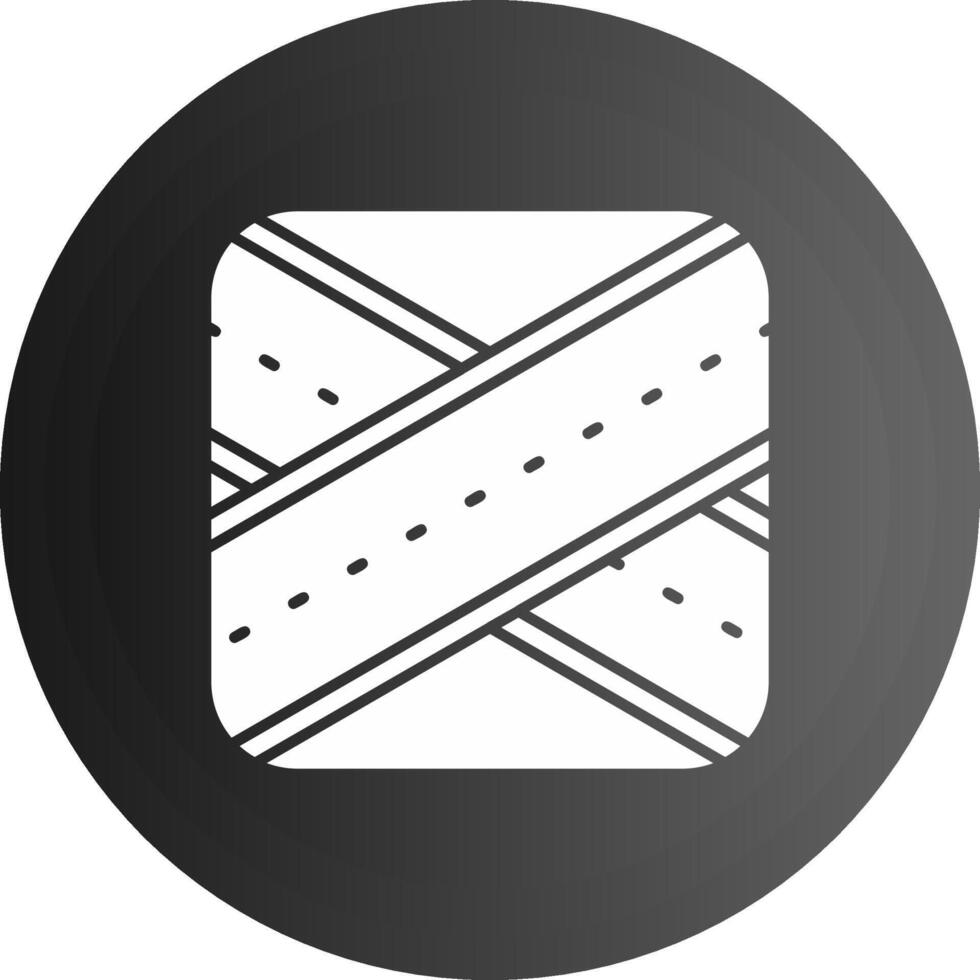 Overpass Solid black Icon vector