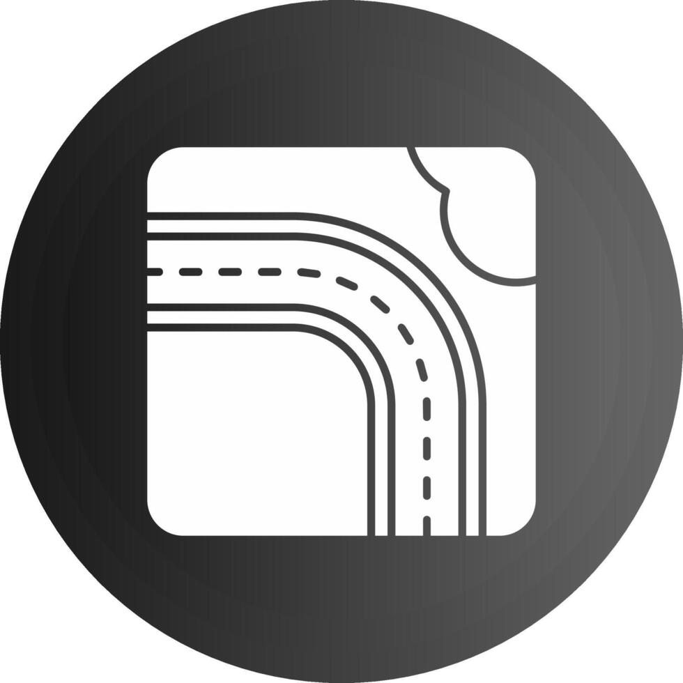 Highway Solid black Icon vector