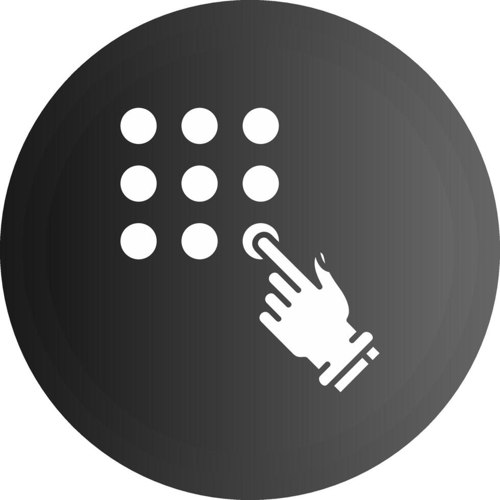 Password Lock Solid black Icon vector