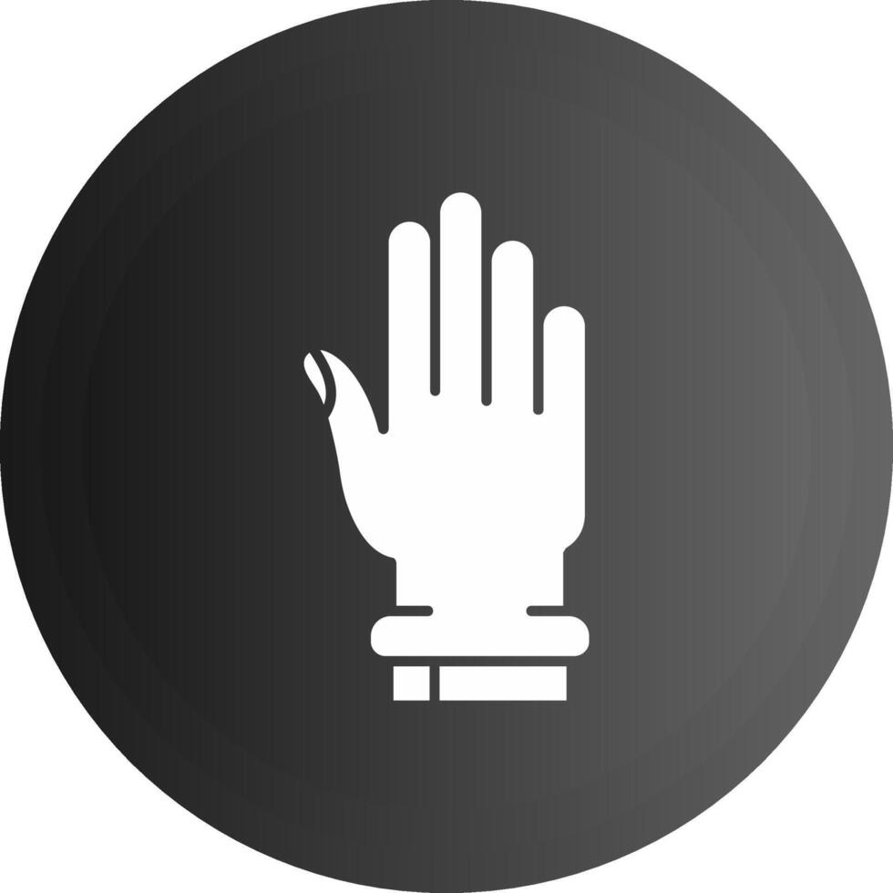 Hand Solid black Icon vector