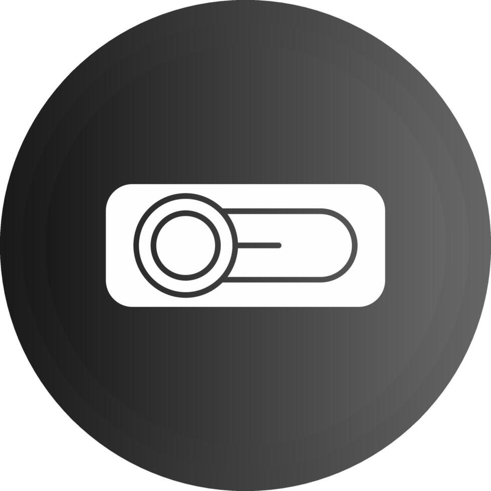 Switch Solid black Icon vector