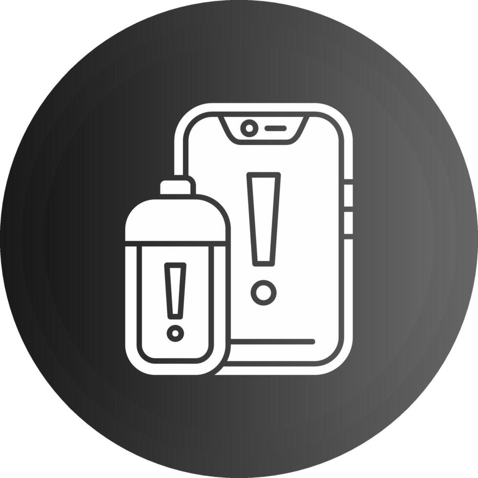 Battery Solid black Icon vector