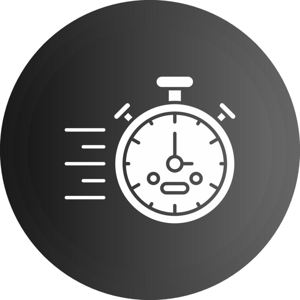 Stopwatch Solid black Icon vector