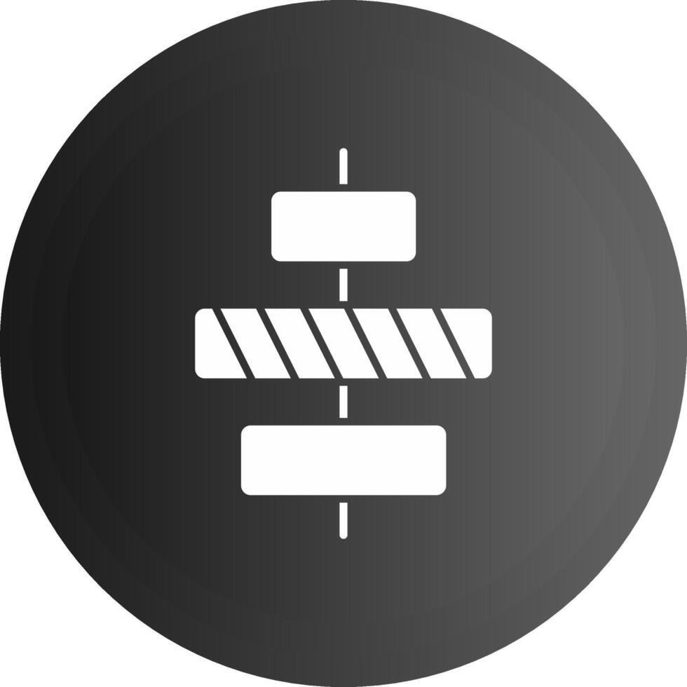 Center alignment Solid black Icon vector