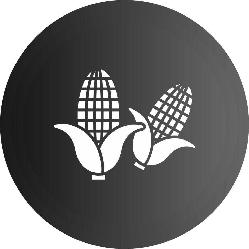 Corn Solid black Icon vector