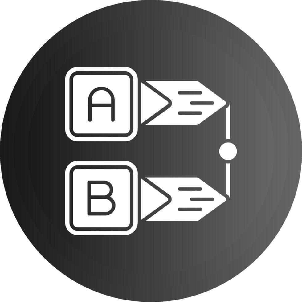 diagrama sólido negro icono vector