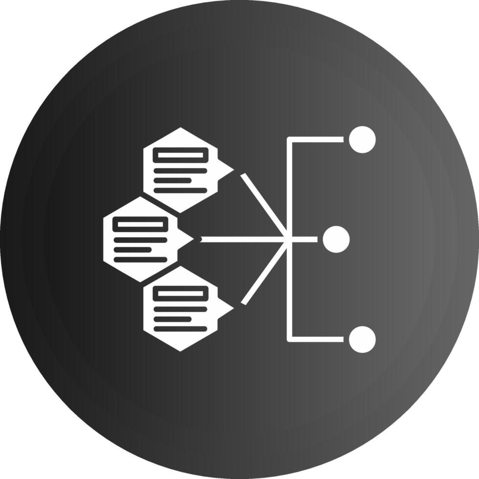 Index Solid black Icon vector