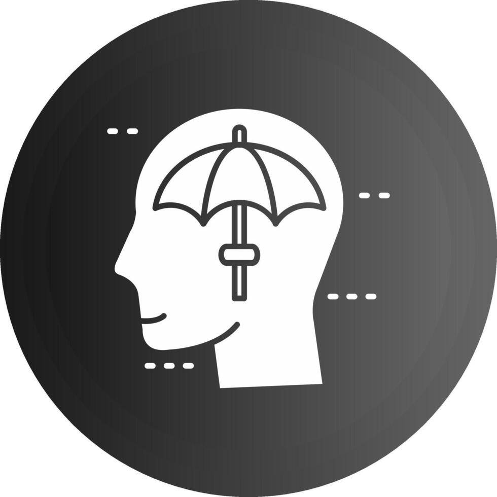 Umbrella Solid black Icon vector