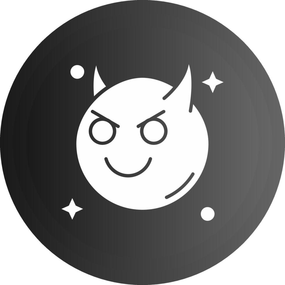 Demon Solid black Icon vector
