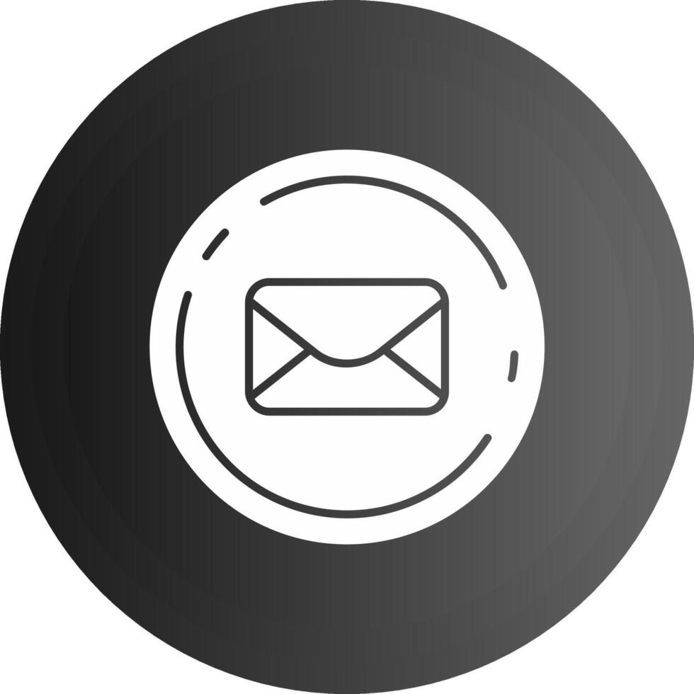Email Solid black Icon vector