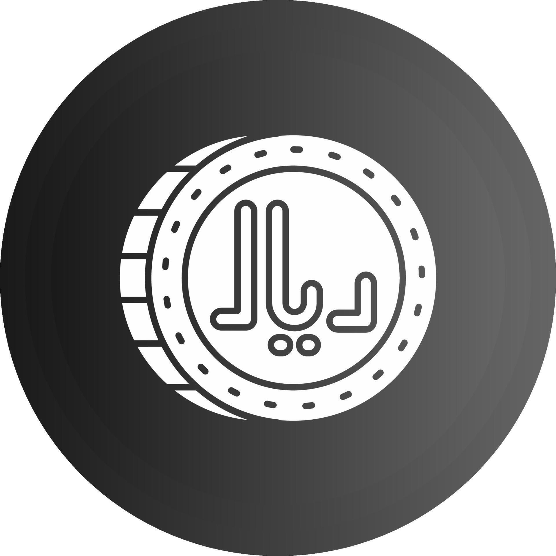 Riyal Solid black Icon 38544607 Vector Art at Vecteezy