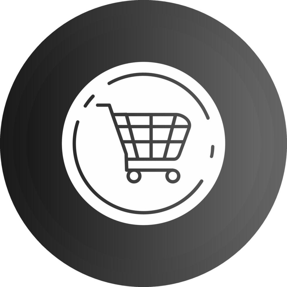 Shopping cart Solid black Icon vector