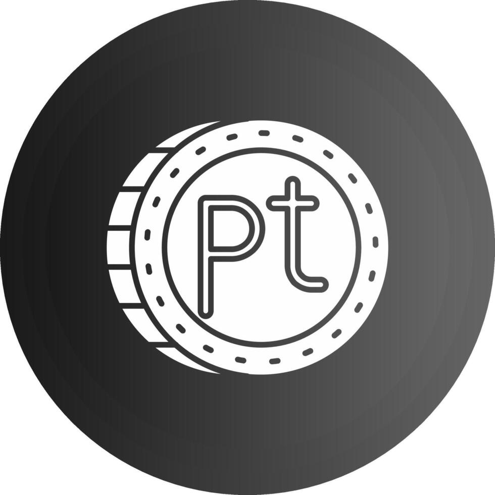 Peseta Solid black Icon vector