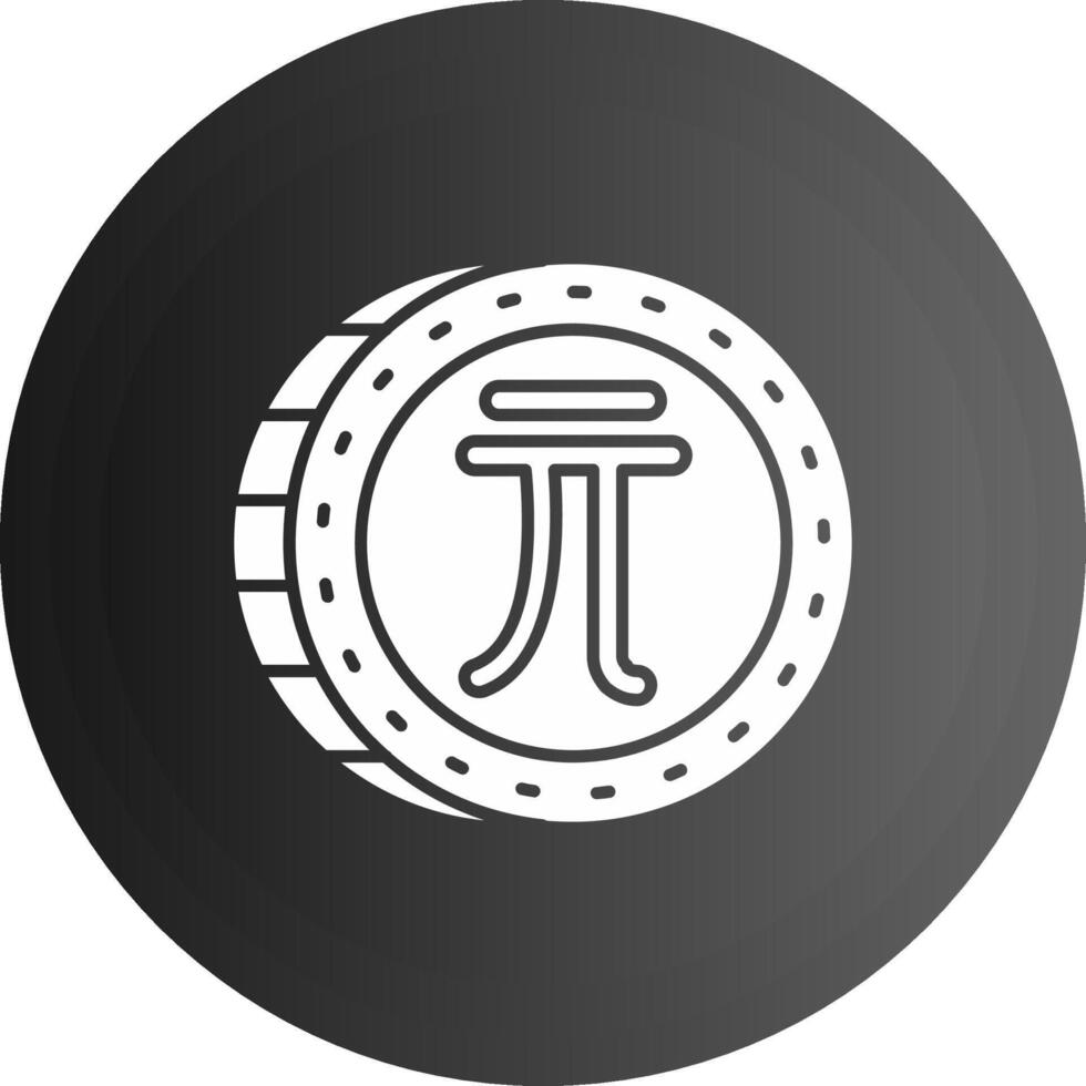 nuevo Taiwán dólar sólido negro icono vector