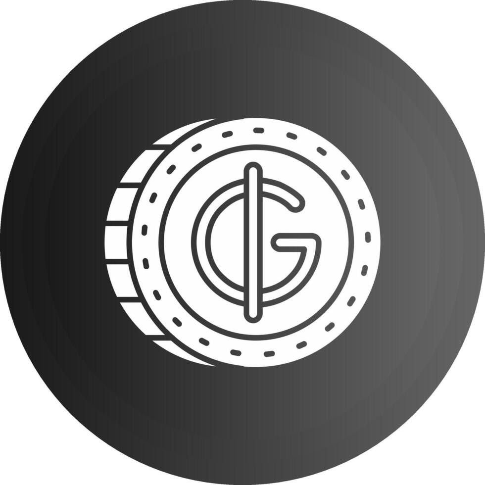 Guarani Solid black Icon vector