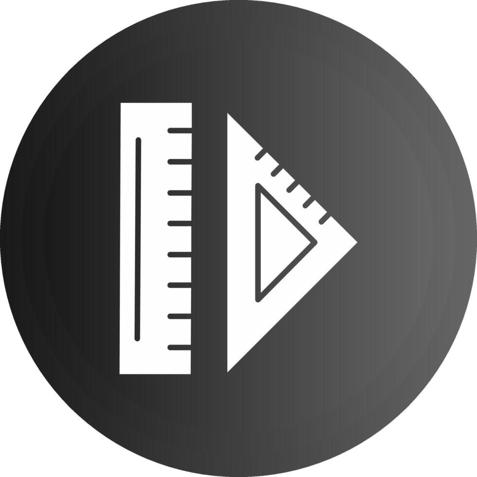 Ruler Solid black Icon vector