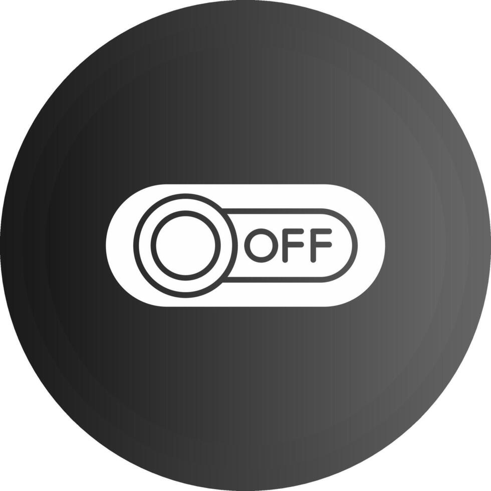 Off Solid black Icon vector