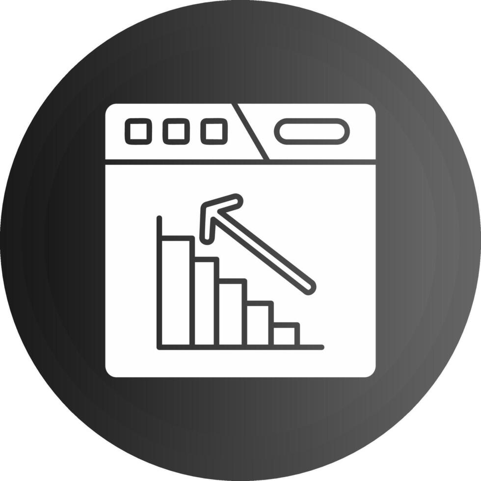 Bar chart Solid black Icon vector
