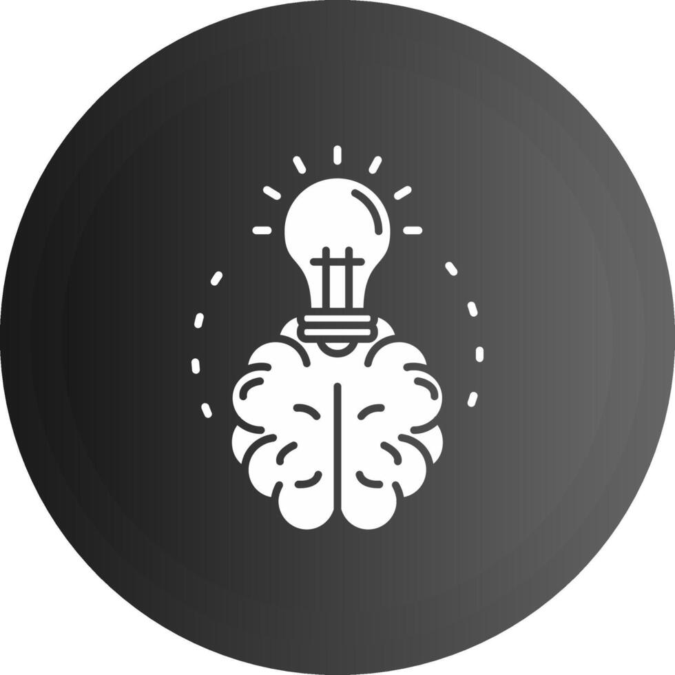 Brainstroming Solid black Icon vector
