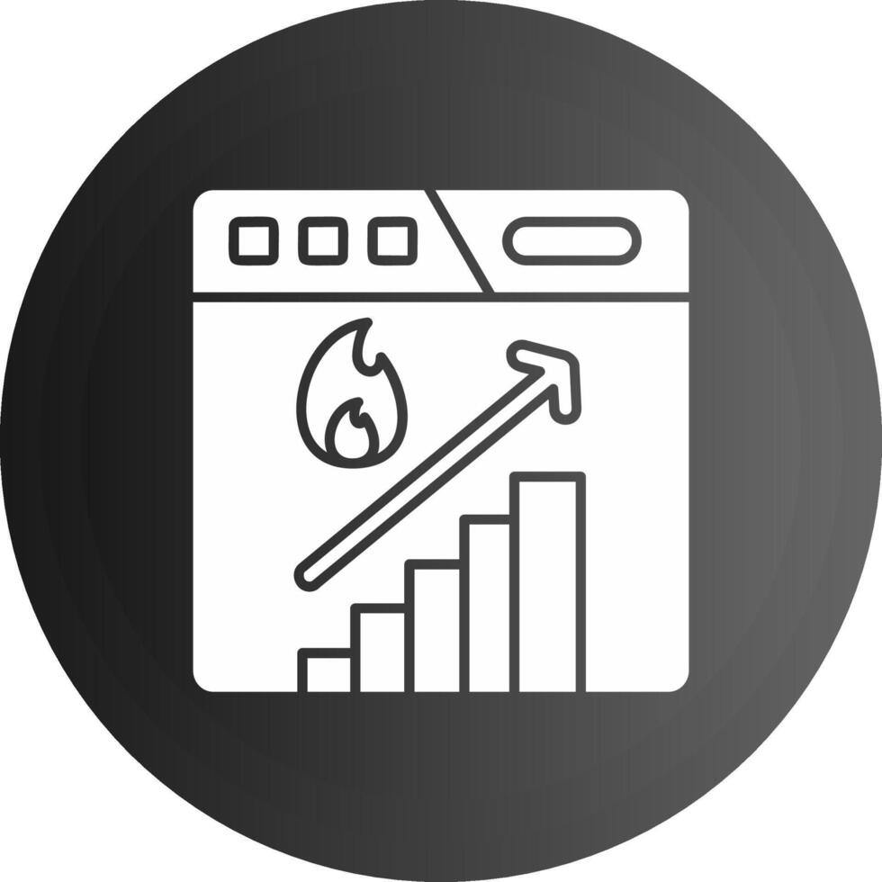 Increase Solid black Icon vector