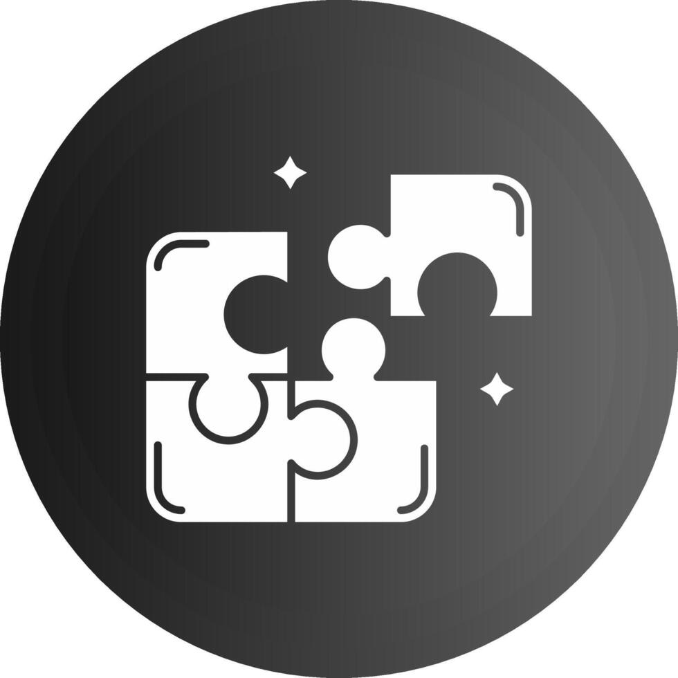 Puzzle Solid black Icon vector