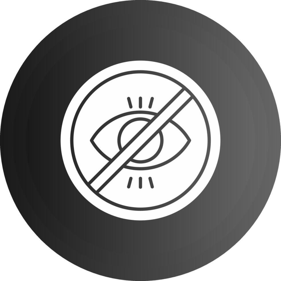 No illegitimate Solid black Icon vector