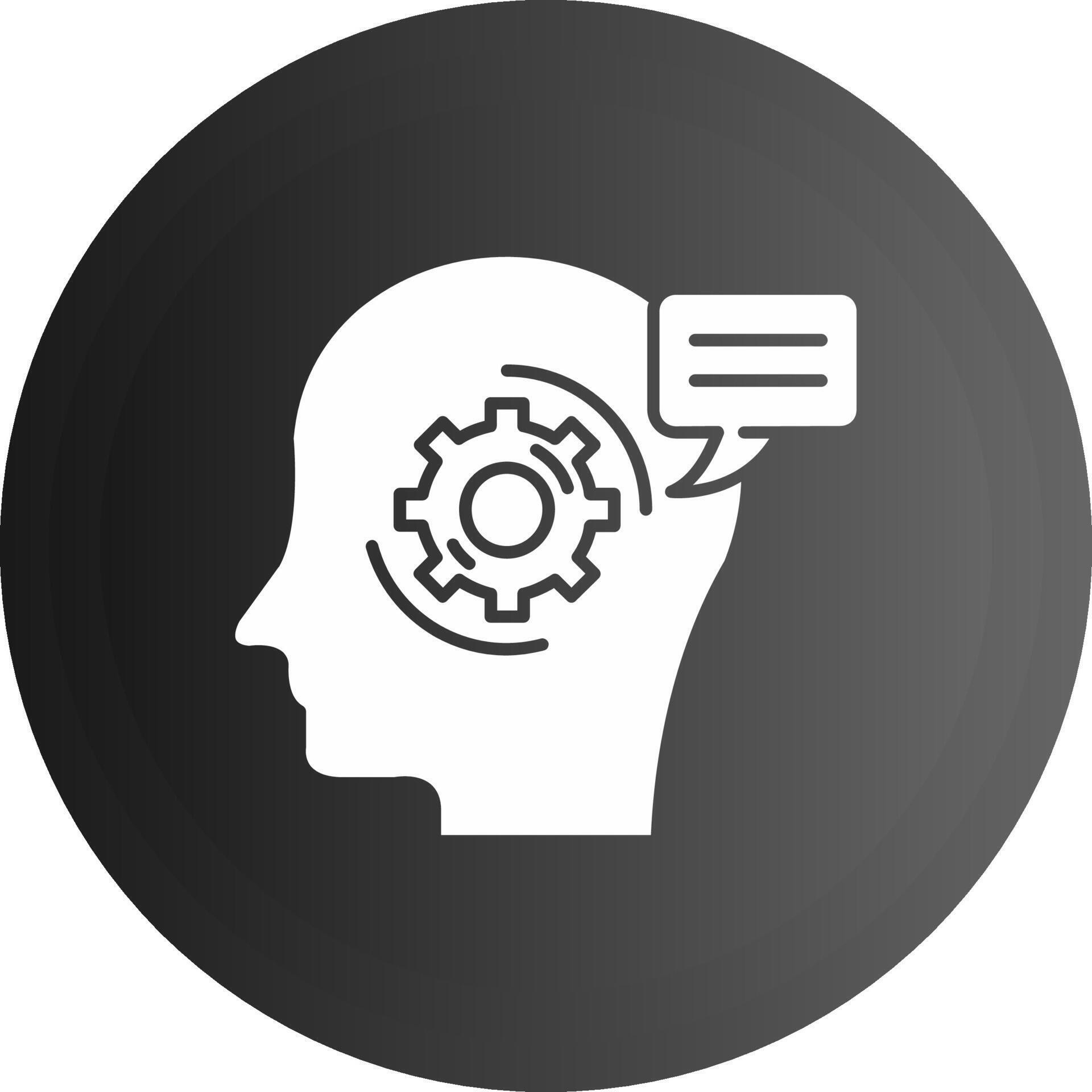 Thinking Solid black Icon 38544973 Vector Art at Vecteezy