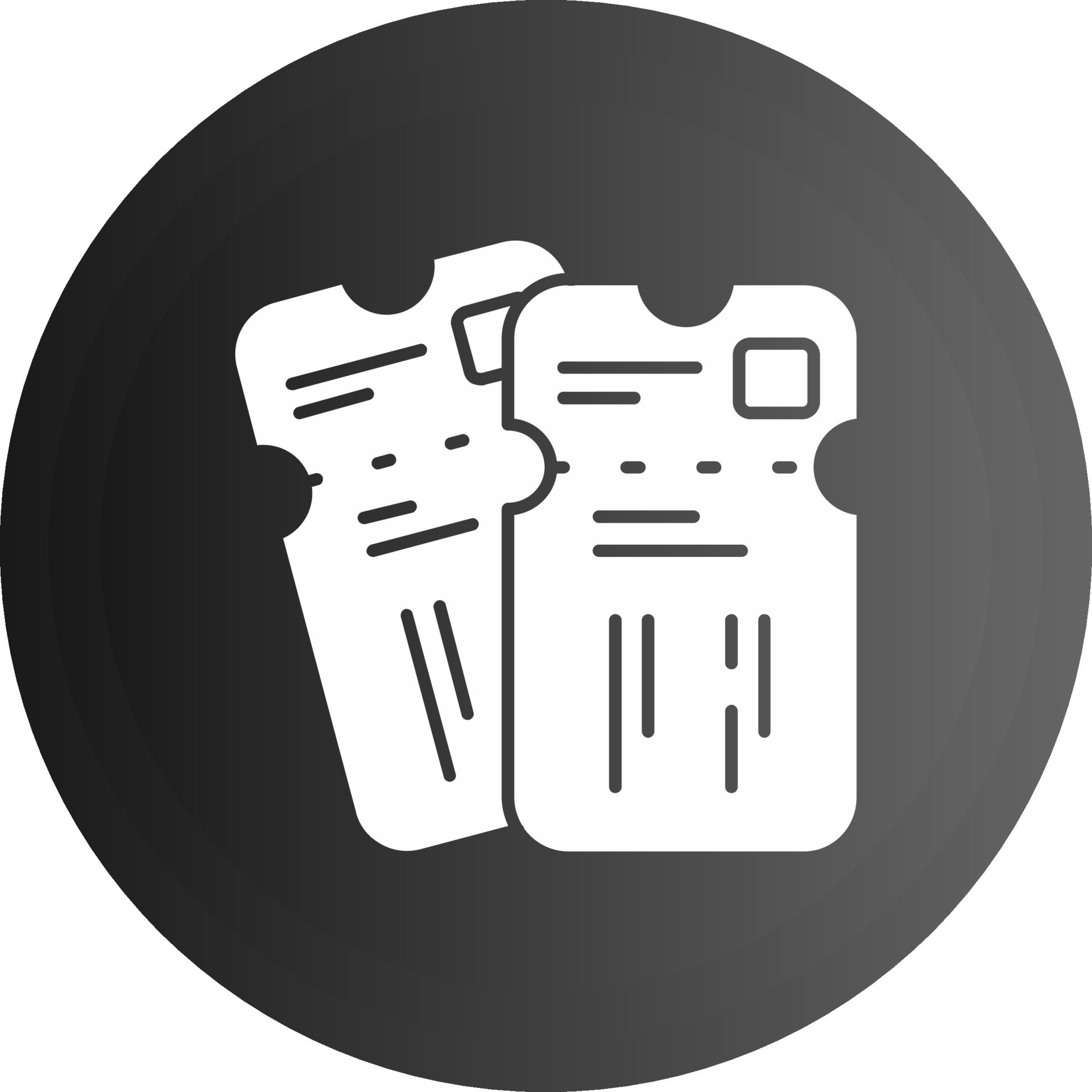Ticket Solid black Icon 38545024 Vector Art at Vecteezy