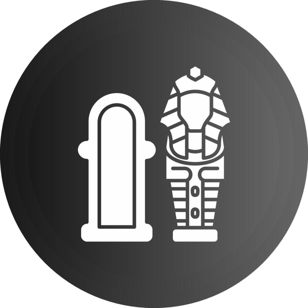 Sarcophagus Solid black Icon vector