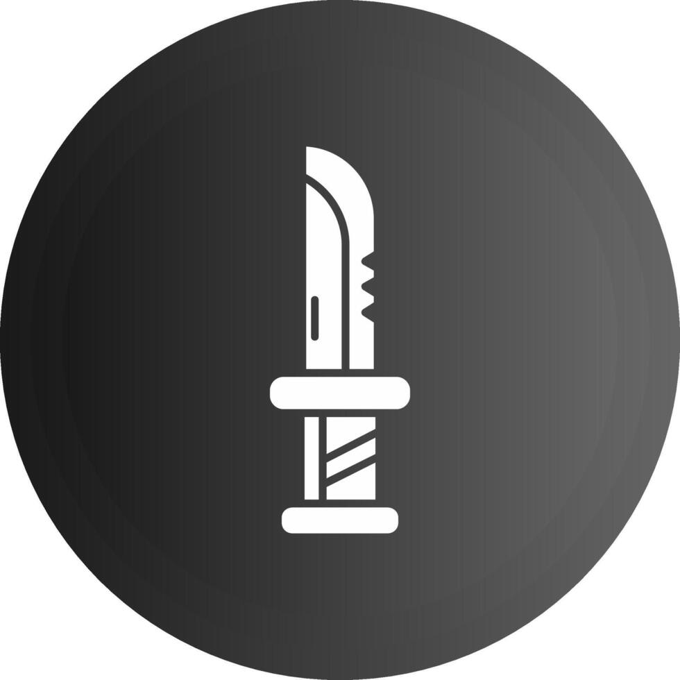 Dagger Solid black Icon vector