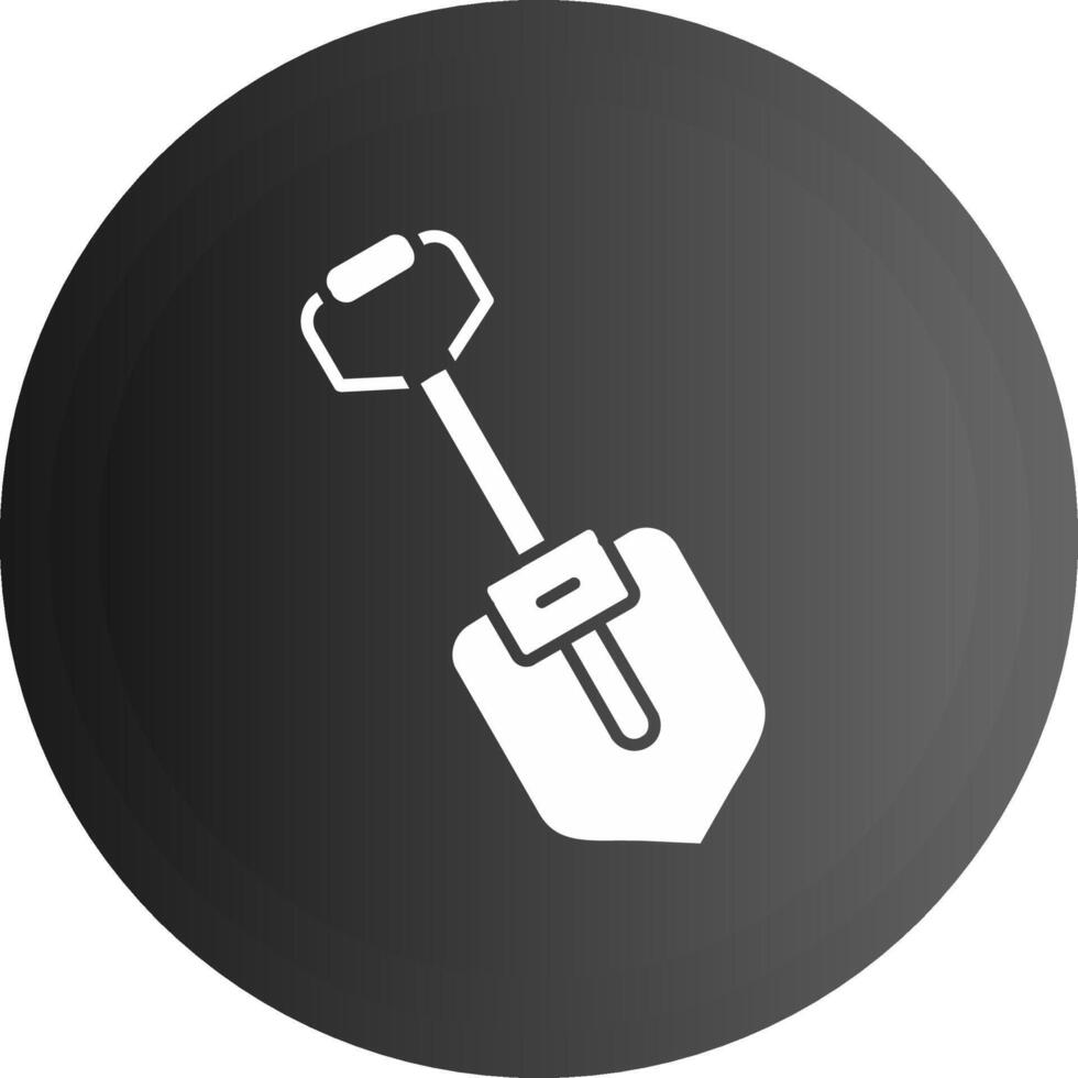Shovel Solid black Icon vector