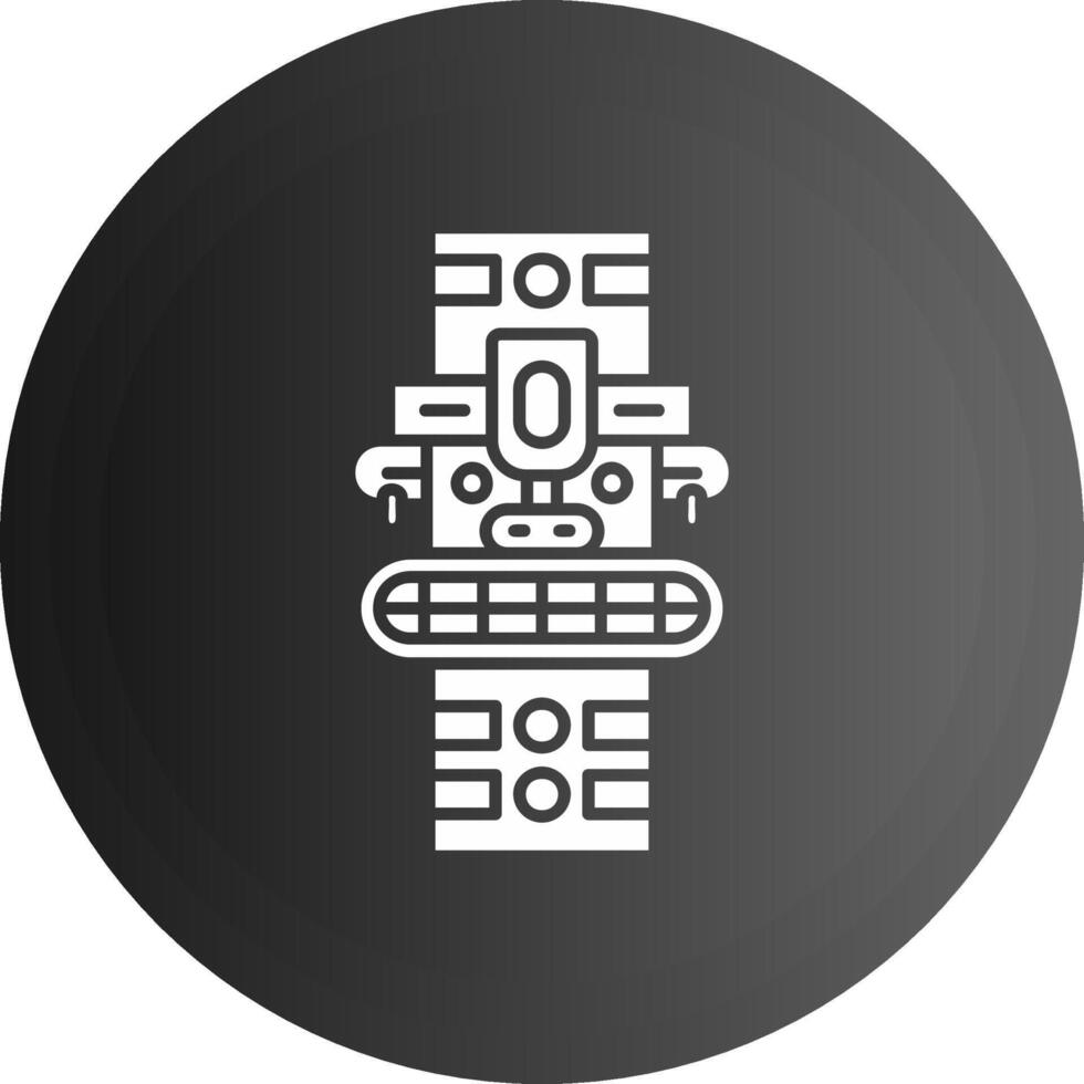 Totem Solid black Icon vector