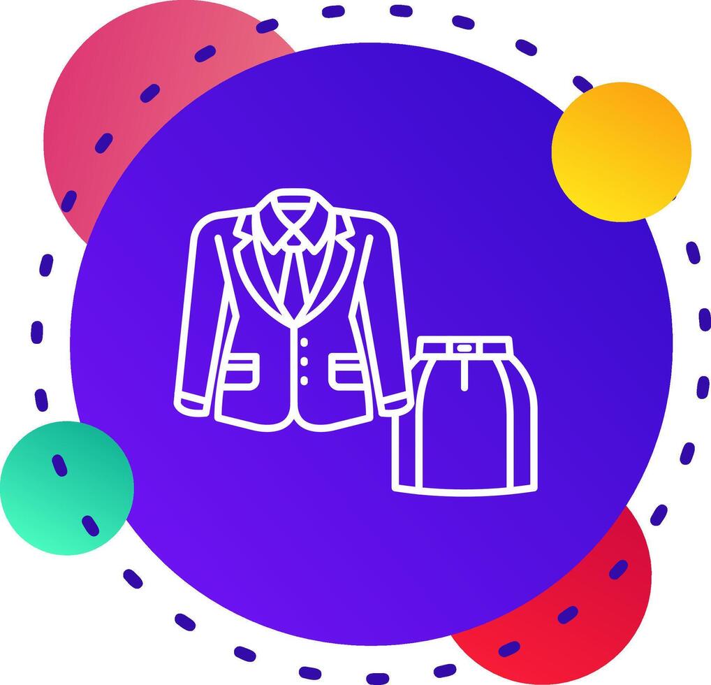 Women suit Abstrat BG Icon vector