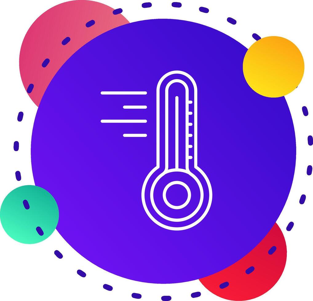 Thermometer Abstrat BG Icon vector