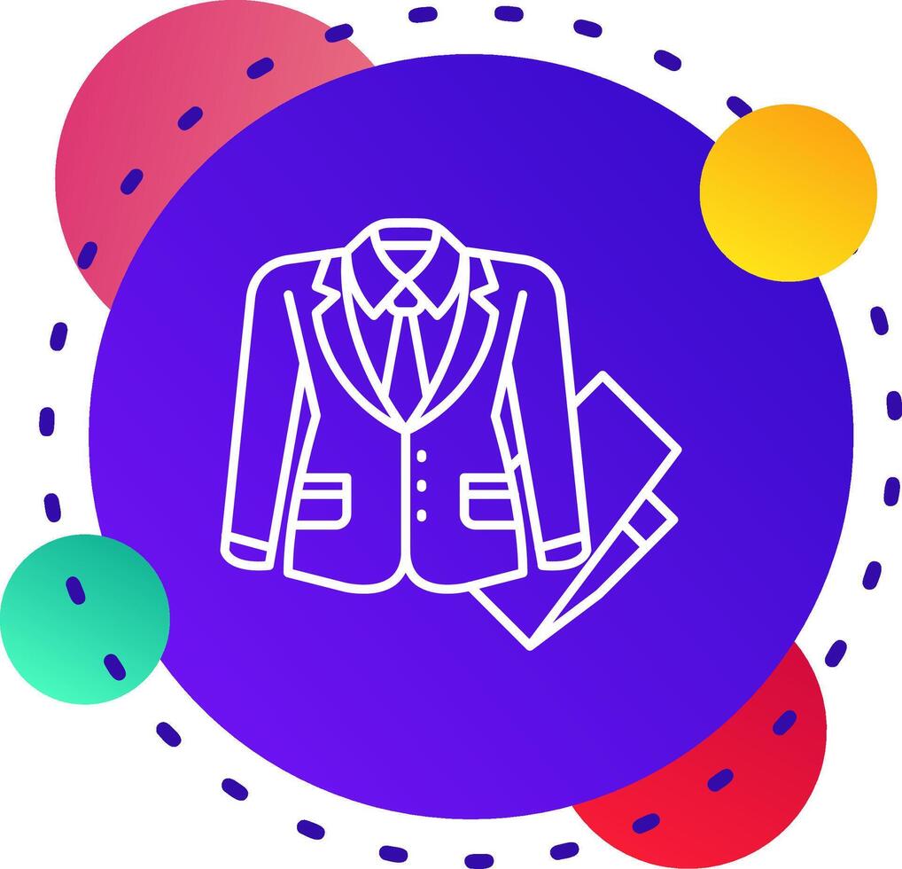 Business suit Abstrat BG Icon vector