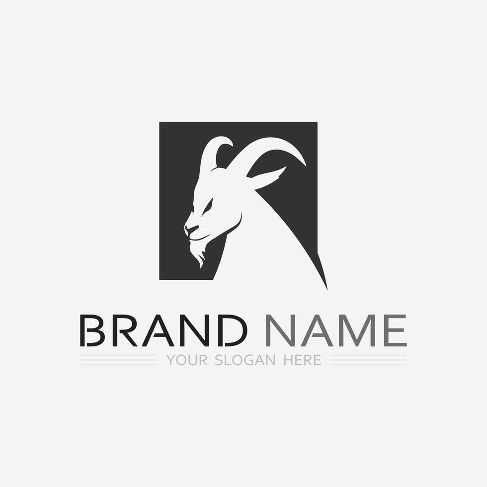 Goat Logo Template vector icon