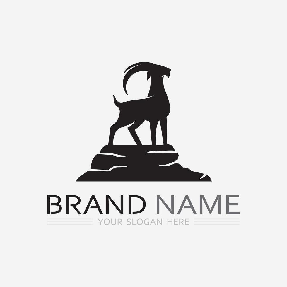 Goat Logo Template vector icon