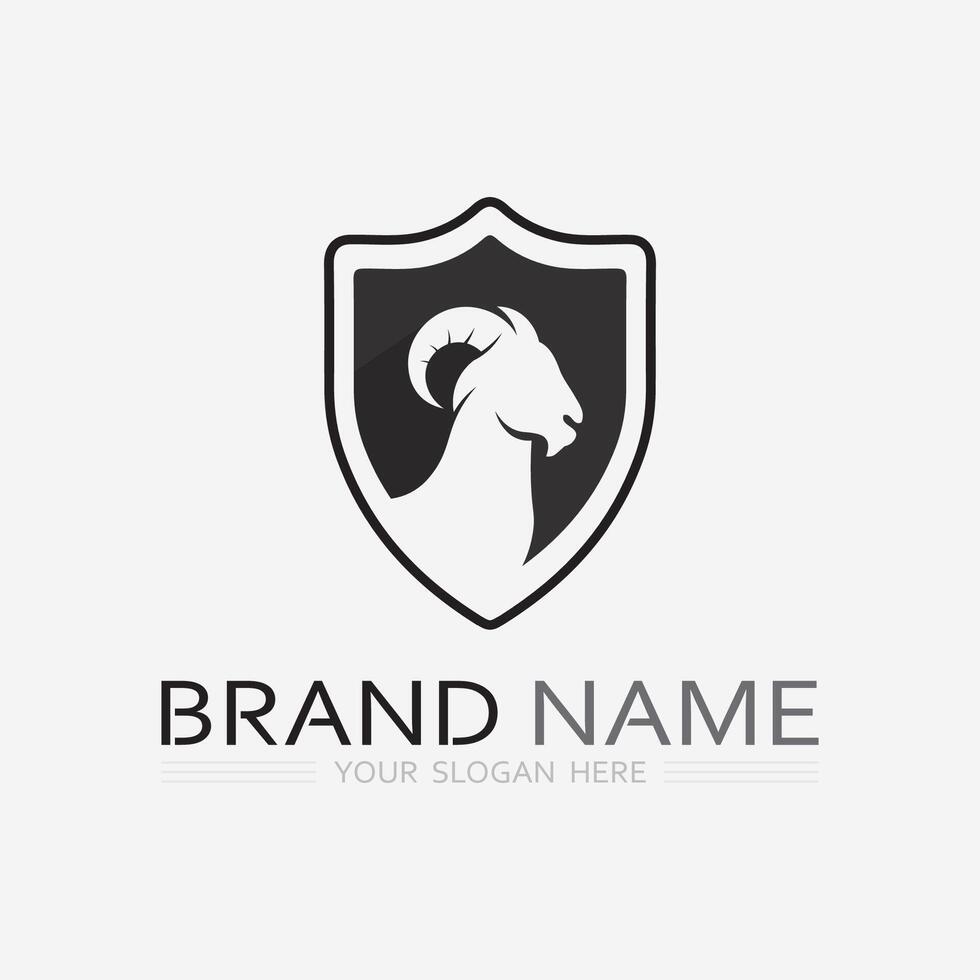 Goat Logo Template vector icon