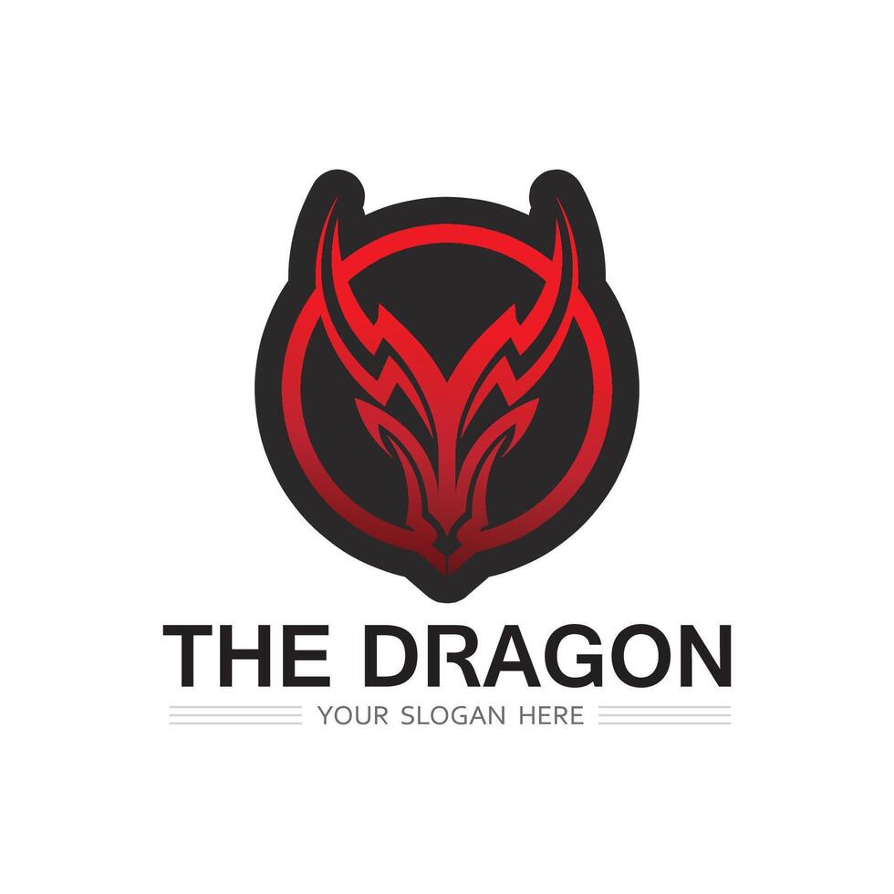 Dragon vector icon illustration