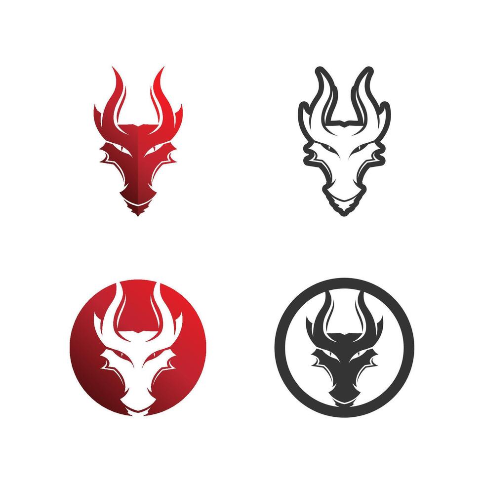 Dragon vector icon illustration