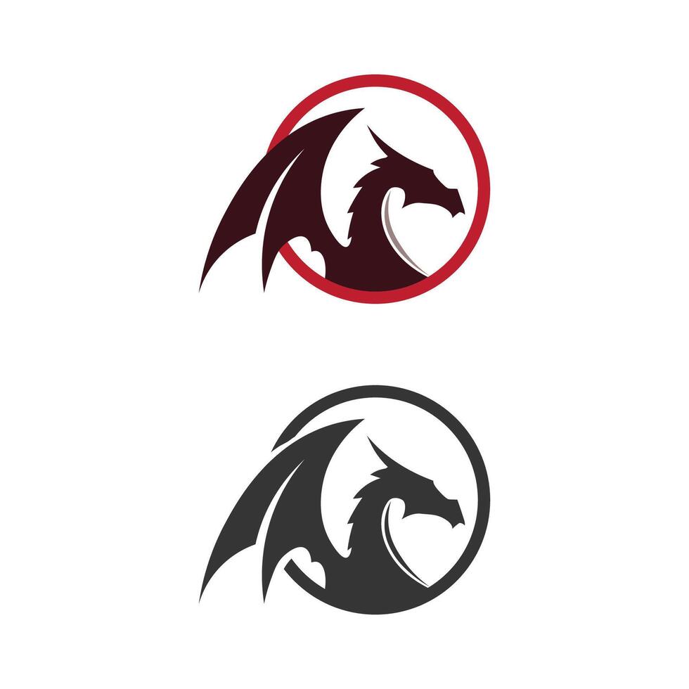 Dragon vector icon illustration