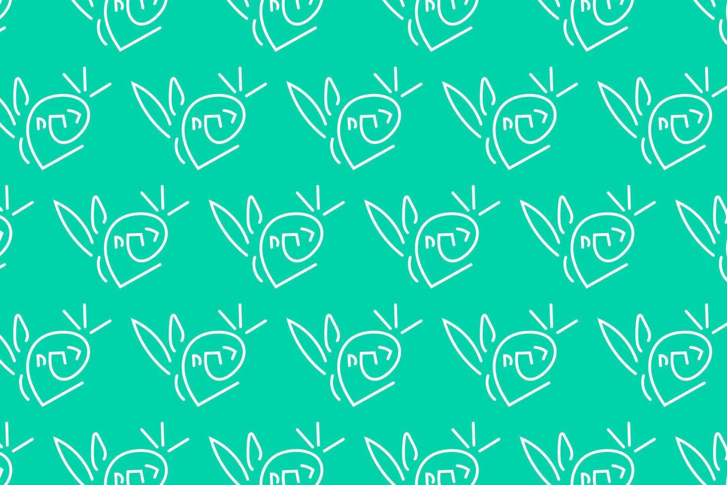Vector hand drawn doodle Happy Easter theme Landscape seamless Pattern background