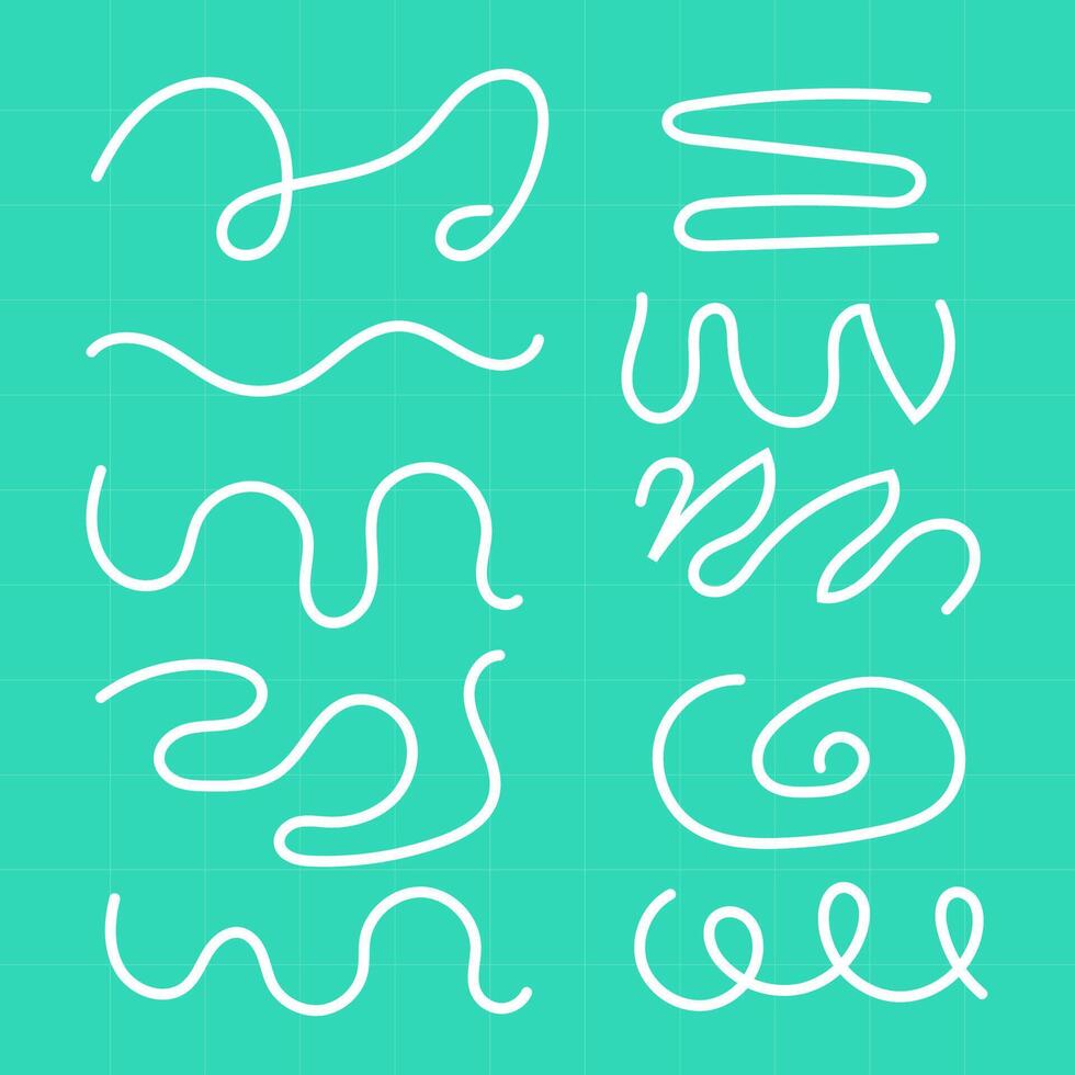 Vector Set of hand drawn lines and dividers