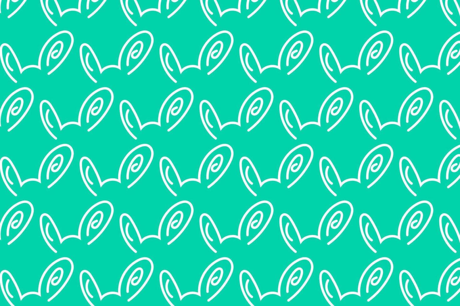 Vector hand drawn doodle Happy Easter theme Landscape seamless Pattern background